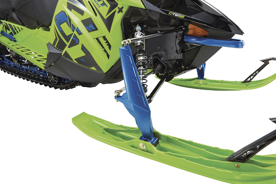 Want better cornering out of a RIOT? Tighten up the limiter strap on the front of the Cross-Action Skidframe