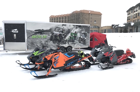 Arctic Cat Sales Rep, Tom Schaefer, attended and provided attendees the opportunity to ride a selection of new 2021 models including the Blast(s) and Riot