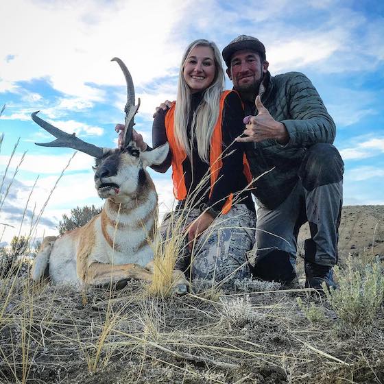 Rob shared his love of hunting with his kids, pictured here with Shelby