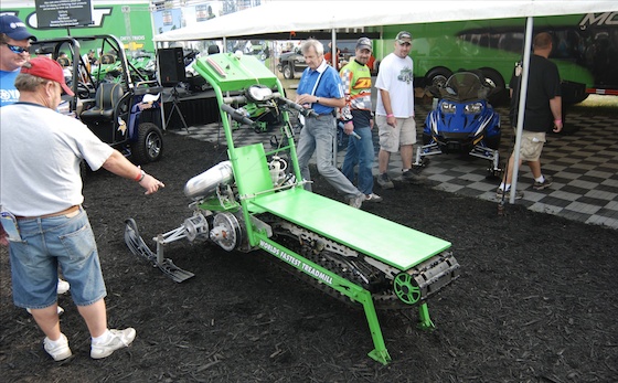 The World's Fastest Treadmill on display at the 2009 Haydays event