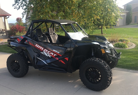 2020 Wildcat XX with aluminum hardtop, rearview mirror, front and rear bumpers and side rails