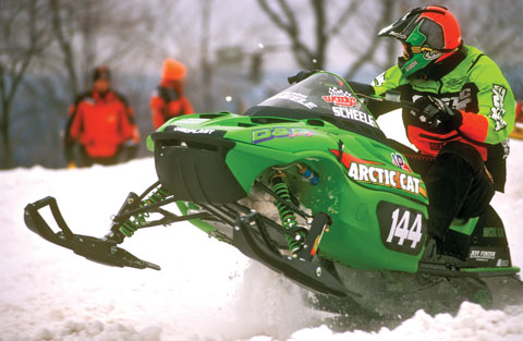 Team Arctic's Aaron Scheele racing WSA SX in '01