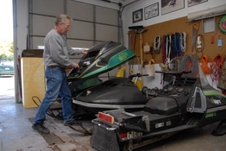 Brian Nelson with a few of his Arctic Cat CC Cats