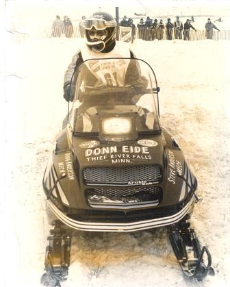 Eide with his '77 Arctic Cat Cross-Country Cat