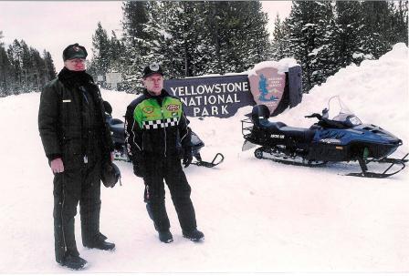 Eide (R) with the very first Arctic Cat 4-stroke Yellowstone Specials