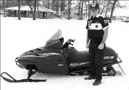 Eide with the first-year Arctic Cat ZRT 600