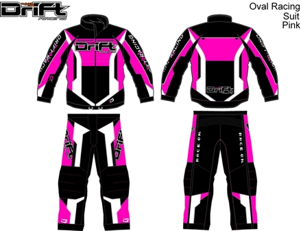 Illustration of P.J.'s pink DRIFT gear
