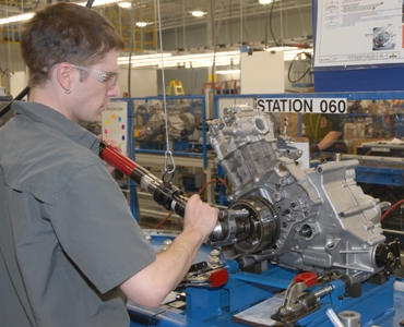 Engine production at Arctic Cat's St. Cloud facility