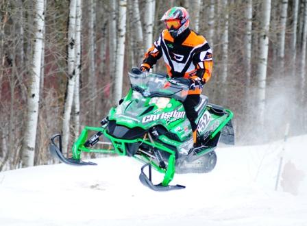DJ Ekre swept the second race at Red Lake, photo by SledRacer