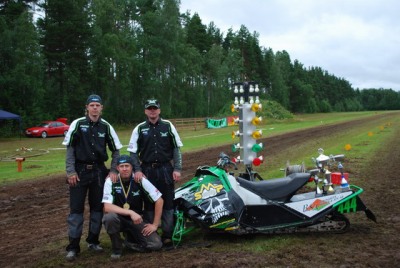 At a grass drag race in Sweden